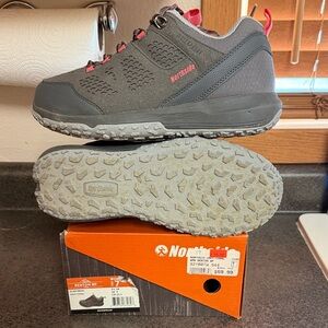 Northside Women's Gray Hiking Shoes with Pink Accents